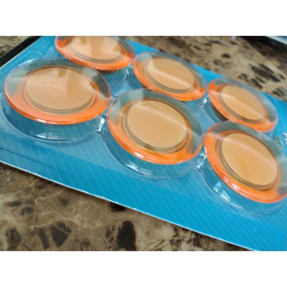 Very Strong Disc Magnets (6 Pack) for Kitchen, Crafts, Utility Use ORANGE - Picture 2 of 7